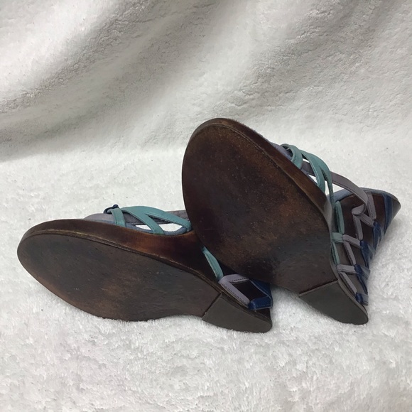 Tony K ankle wrap wedge heel - Picture 4 of 4